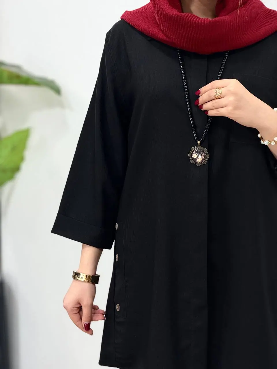 مانتو دکمه دار آیسو یکتا